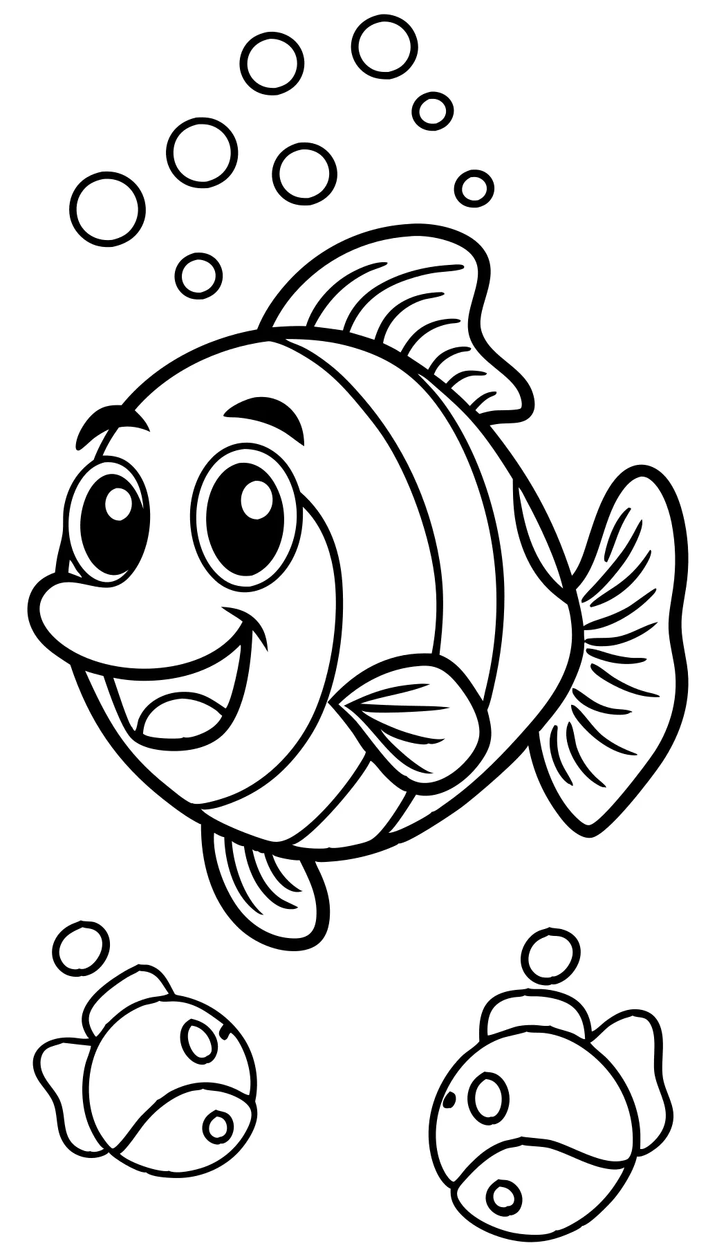 cute fish coloring pages